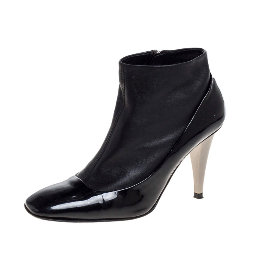 Giuseppe Zanotti Black Leather Ankle Boots